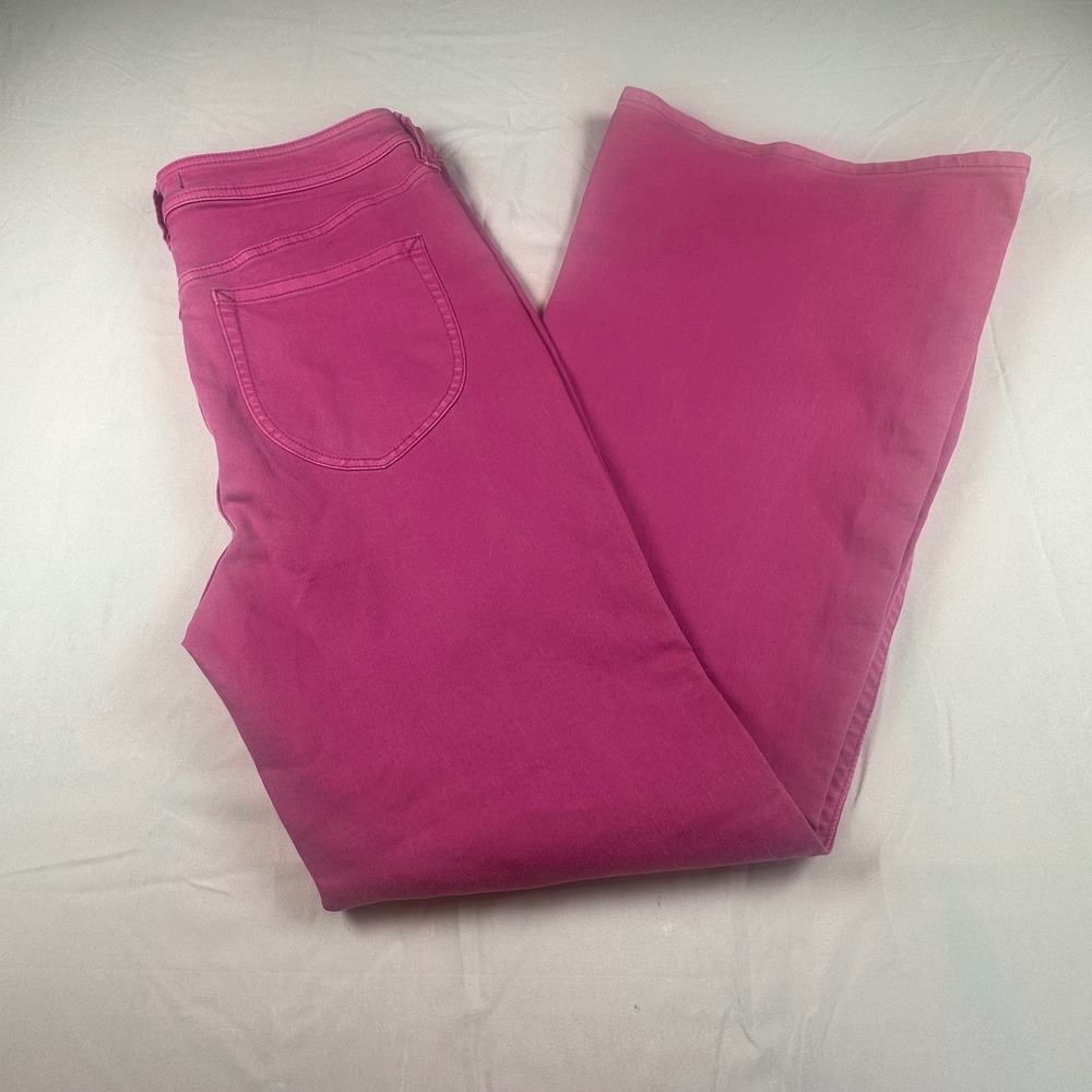 Free People We The Free Just Float On Flare Jeans Pink High Rise Bell Bottom 31